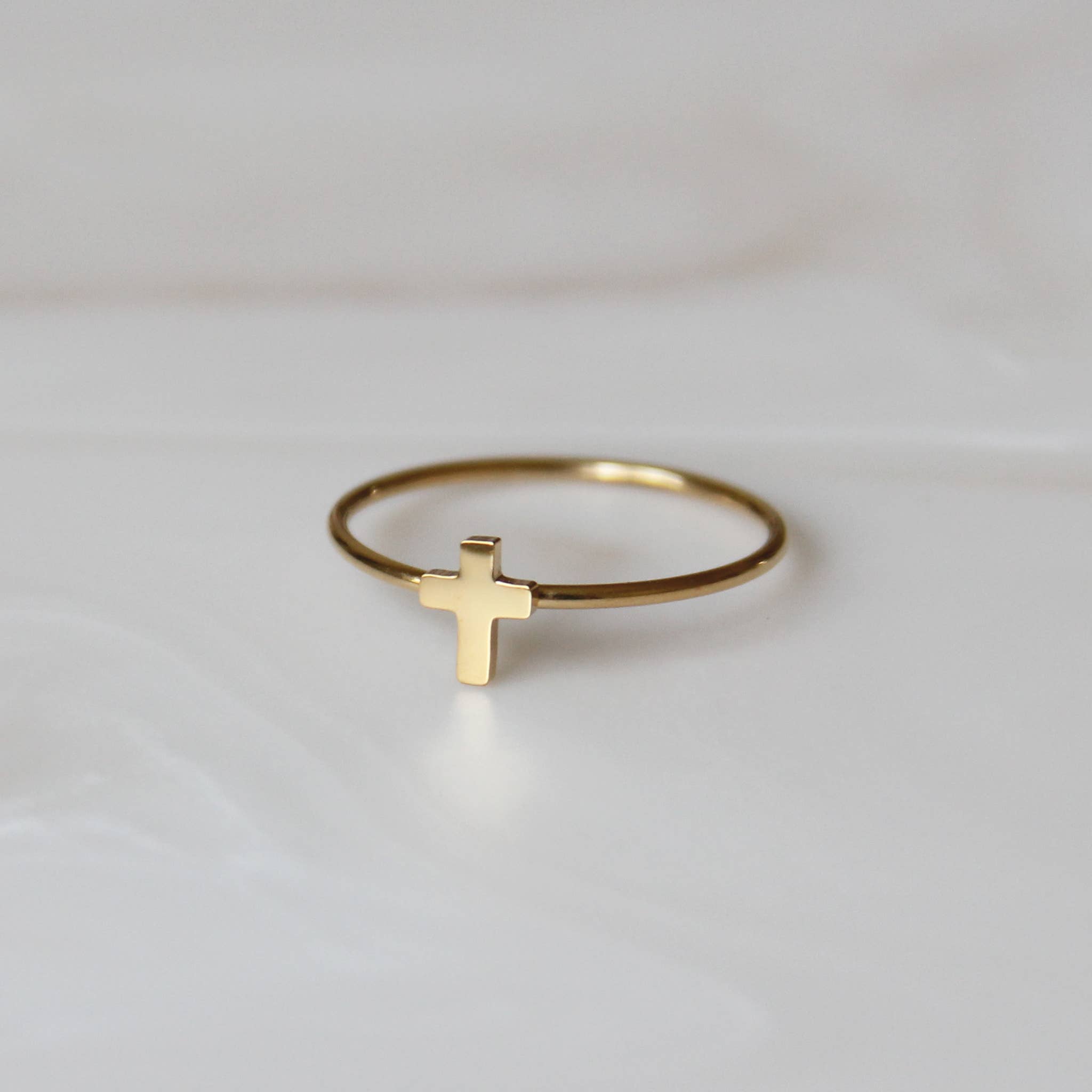 Gold Cross Ring – Addison Ann Jewelry