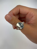 Antique Flower Full Salt Spoon Sterling Silver Spoon Ring (Only 1 Available)