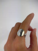 Antique Salt Spoon Full Length Sterling Silver Spoon Ring (Only 1 Available)