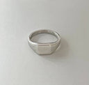 Silver Square Signet Ring
