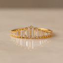Gold Crystal Chandelier Ring