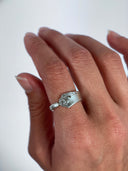 Damask Rose Sterling Silver Spoon Ring (Only 1 Available)