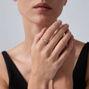 Gold Angels Wings Stackable Ring