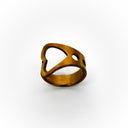 Gold Heart Spoon Ring