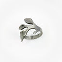 Silver Leaf Spoon Ring