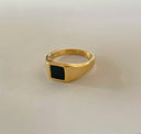 Gold Onyx Signet Ring