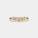 Gold Angels Wings Stackable Ring