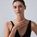 Silver Angels Wings Stackable Ring