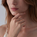 Multi-Stone Natural Crystal Band Ring