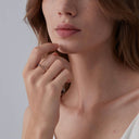 Multi-Stone Natural Crystal Band Ring