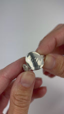 Antique Flower Full Salt Spoon Sterling Silver Spoon Ring (Only 1 Available)
